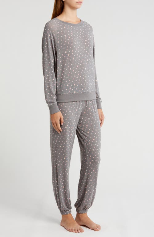 Shop Honeydew Star Seeker Brushed Jersey Pajamas In Ash Stars