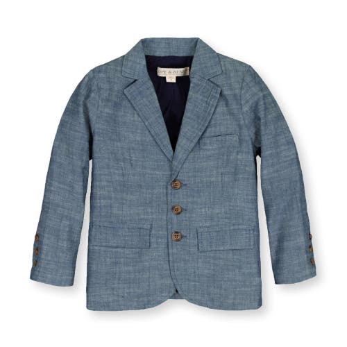 HOPE & HENRY HOPE & HENRY BOYS' ORGANIC CHAMBRAY SUIT JACKET, KIDS