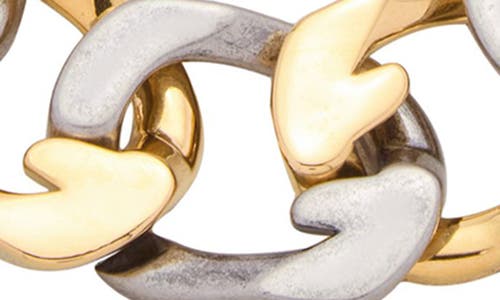 St. Moran Mixed Metal Oversize Chain Link Necklace In Gold