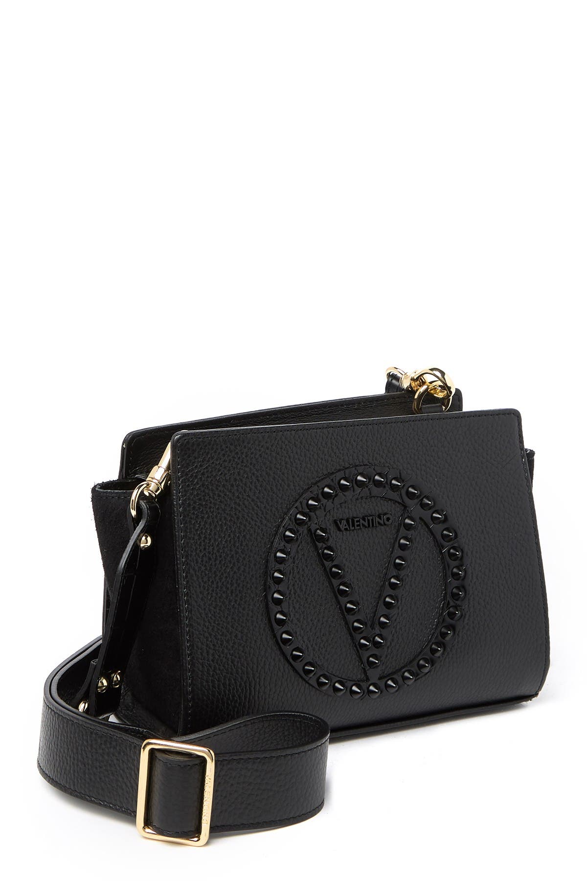 Valentino By Mario Valentino | Kiki Rock Studded Leather Crossbody Bag ...