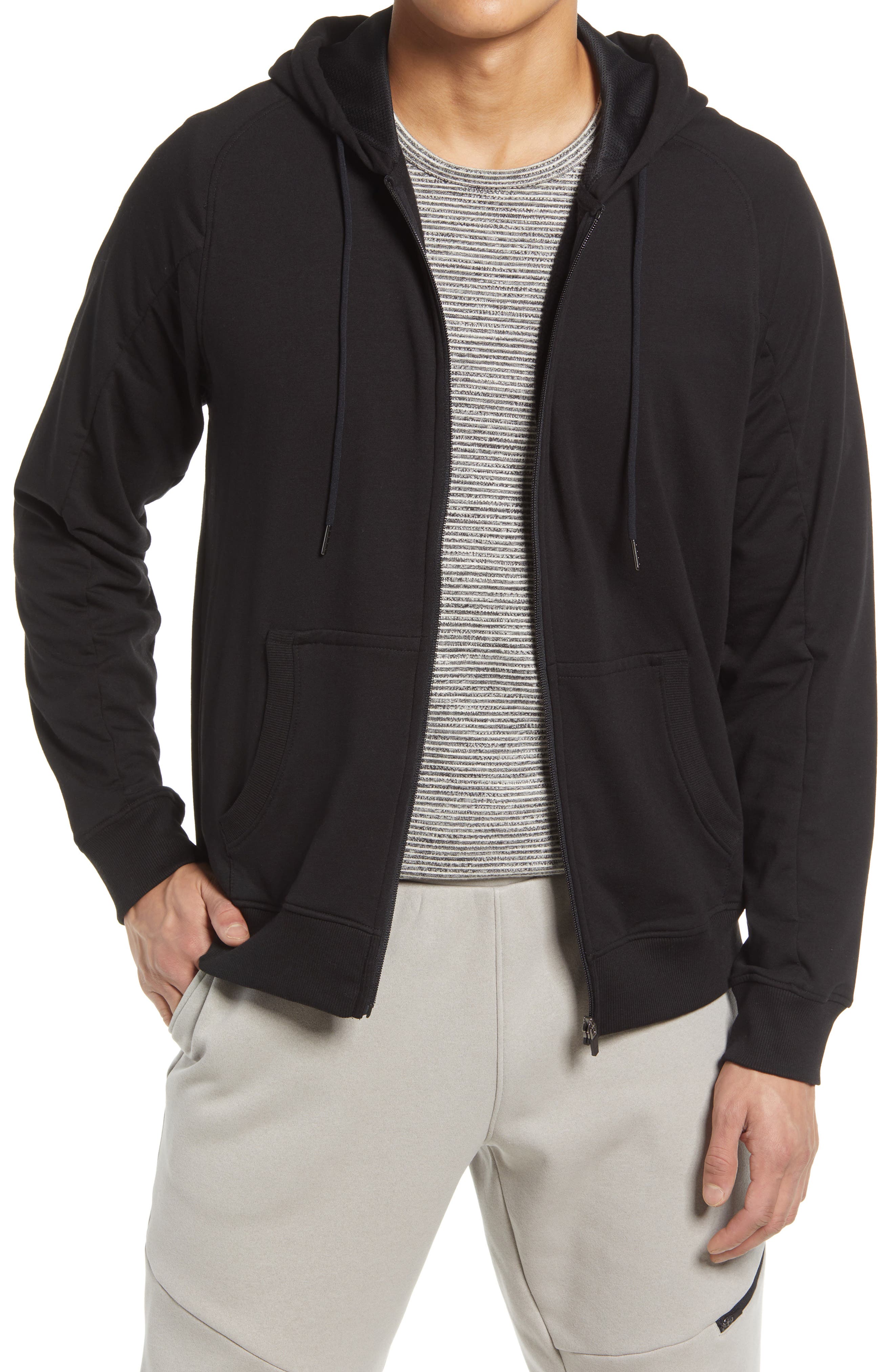 mens black zip up