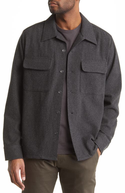 NN07 Daniel 5352 Wool Blend Shirt Jacket in Antracite Grey Mel.