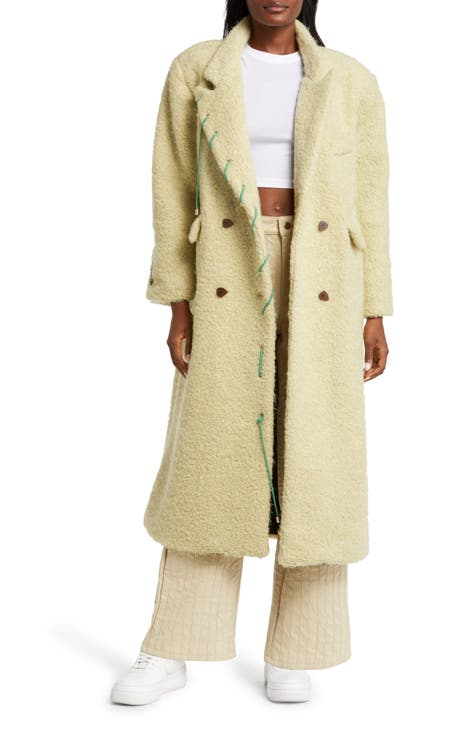 Moss Longline Wool Blend Coat