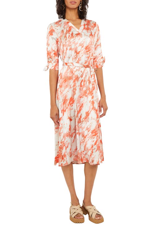 Women's Orange Midi Dresses