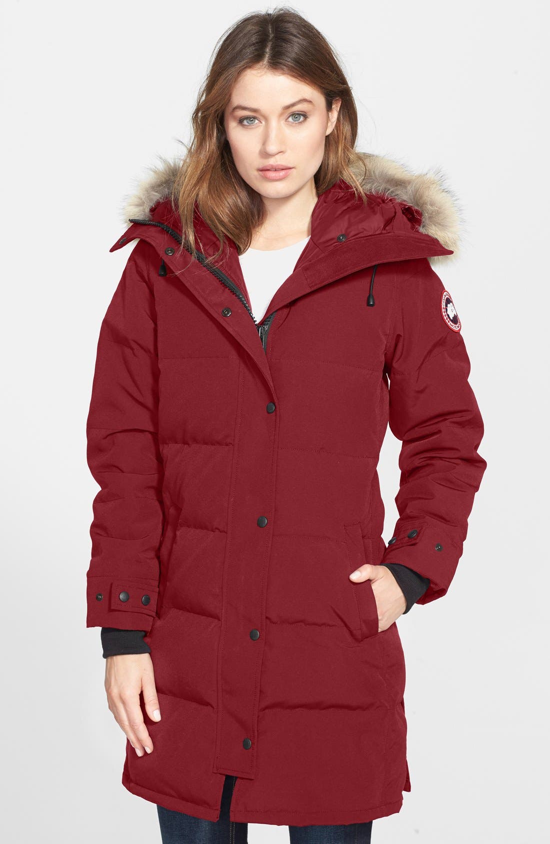 Canada Goose Shelburne Genuine Coyote Fur Trim Down Parka