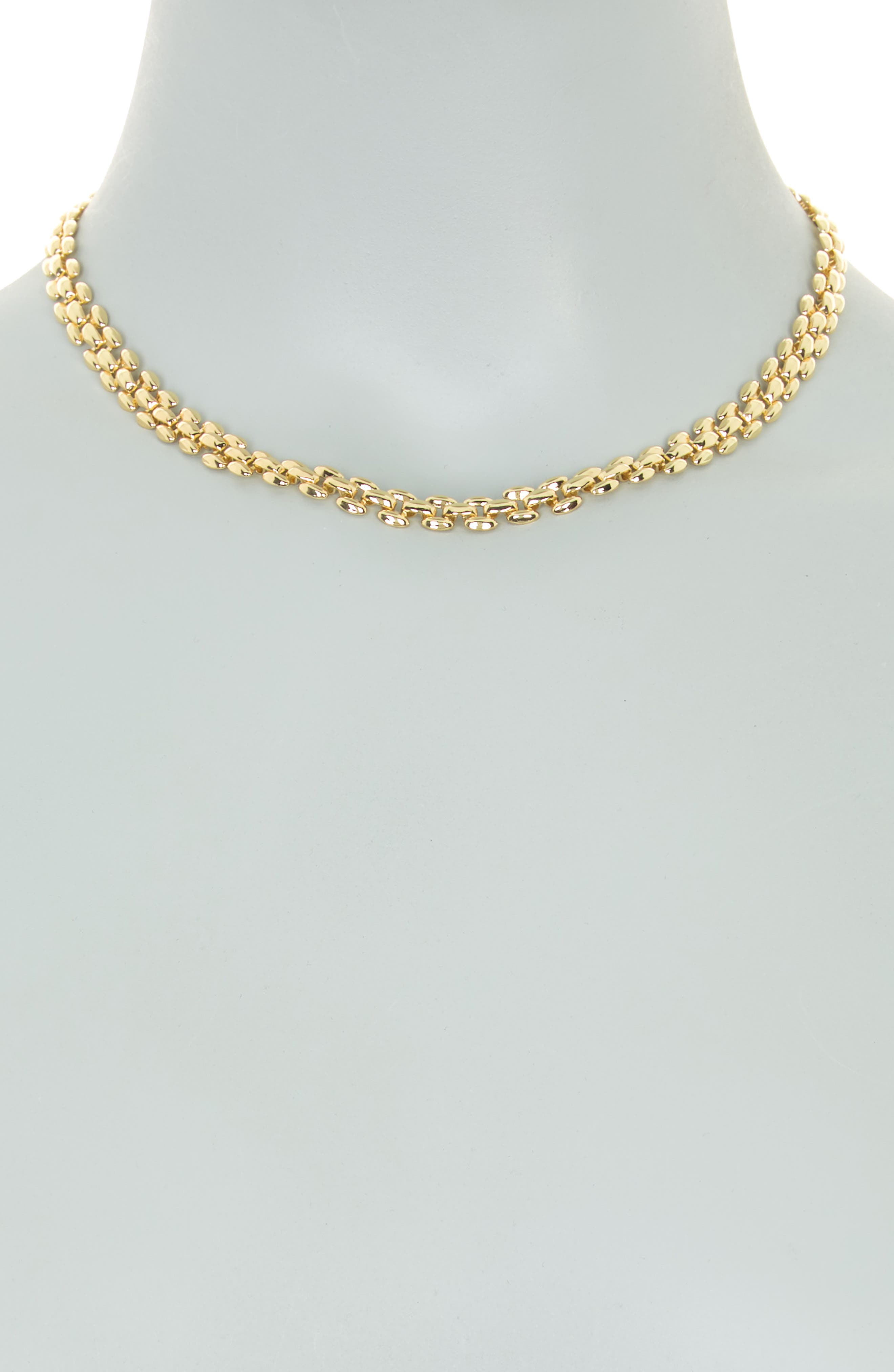 NORDSTROM RACK Panther Square Link Chain Necklace Nordstromrack