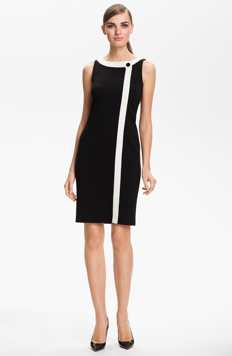 St. John Collection Wrap Front Milano Knit Dress | Nordstrom
