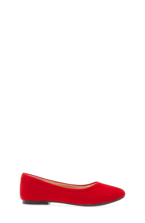 Shop Dream Pairs Kids' Ballerina Flat In Red/suede