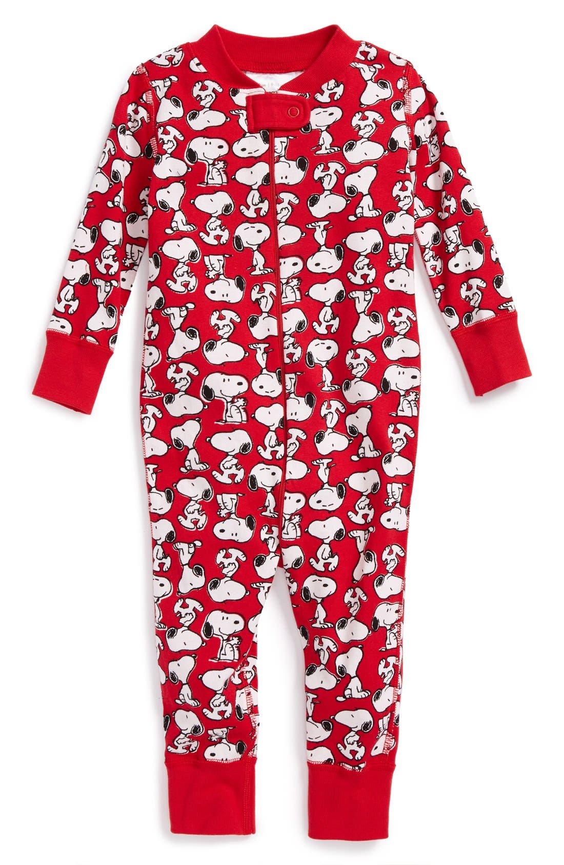 Hanna Andersson 'Peanuts®' Organic Cotton Romper Pajamas (Baby Boys ...