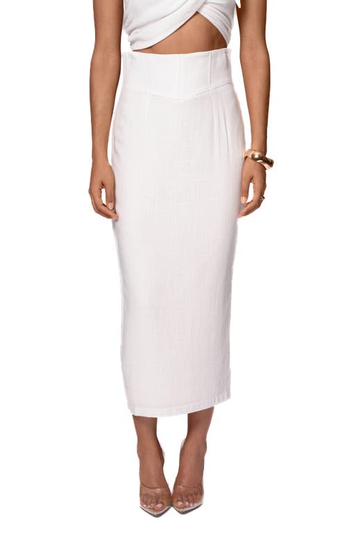 JLUXLABEL Coastland Pencil Skirt in Ivory 