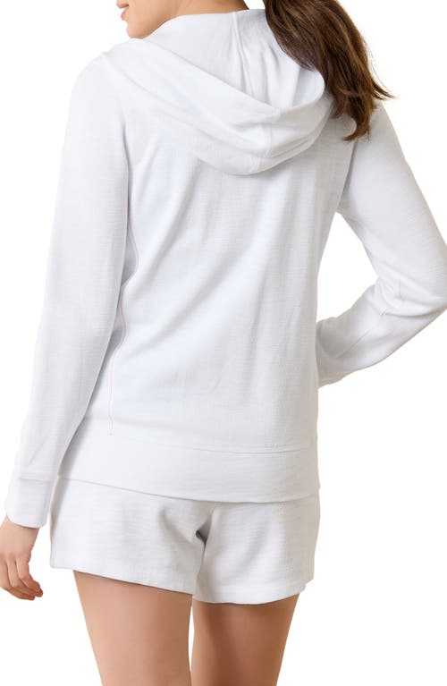 Tommy Bahama Tobago Bay Cotton Blend Zip-up Hoodie In White