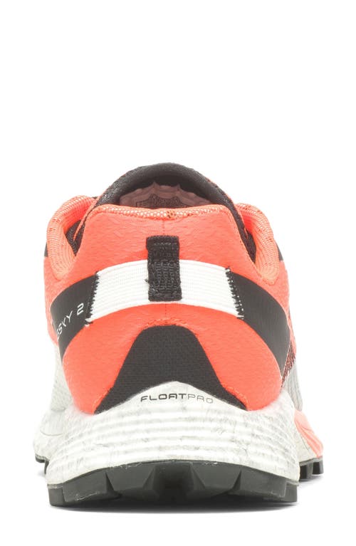 Merrell Mtl Long Sky 2 Trail Running Shoe In White/orange