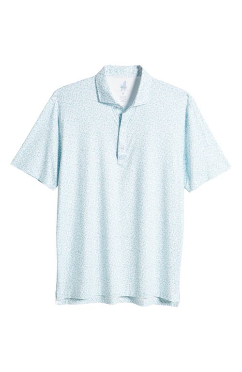 Shop Johnnie-o Scuttle Scatter Print Prep-formance Polo In Green Grass