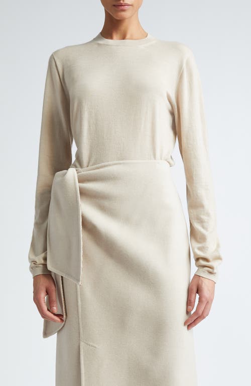 Max Mara Afelio Cashmere Crewneck Sweater In Beige