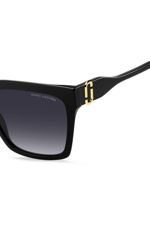 Marc Jacobs Sunglasses In Black/dark Grey Sf