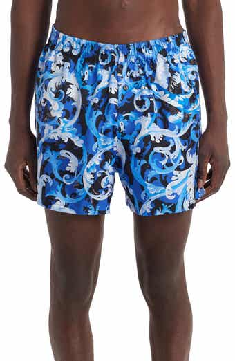 Wes & Willy Men's Wes & Willy Navy Midshipmen Vintage-Inspired Floral Swim  Trunks