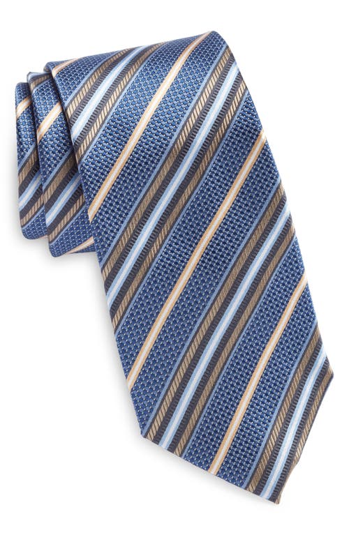 Nordstrom Stripe Silk Tie in Navy at Nordstrom