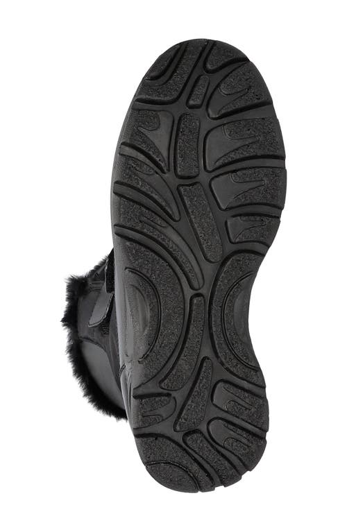 Shop Easy Street Polar Waterproof Faux Fur Boot In Black