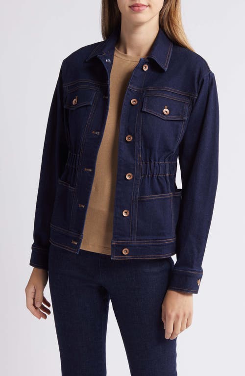 Anne Klein Button-Up Denim Jacket Metropolitan Wash at Nordstrom,