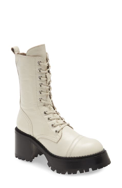 Women's White Lace-Up Boots | Nordstrom