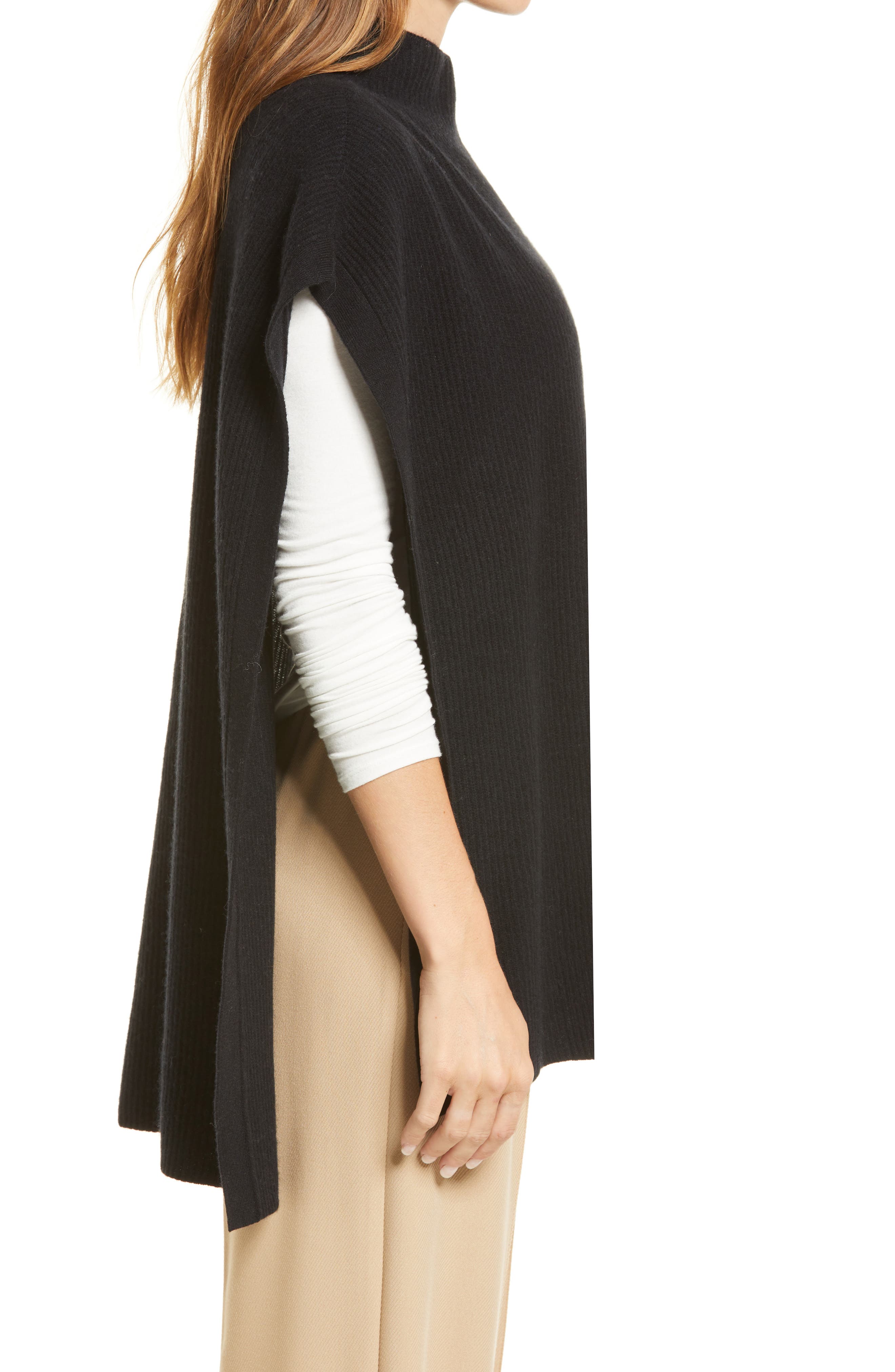 mock neck poncho