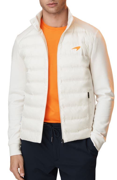 Reiss x McLaren Formula 1 Team Collection Mayer Quilted Zip-Up Jacket White at Nordstrom,