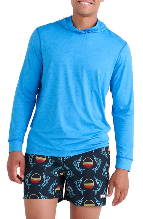 SAXX All Day Cooling Performance Hoodie Racer Blue Heather at Nordstrom,