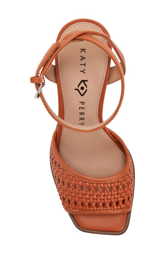 Shop Katy Perry The Steady Ankle Strap Platform Sandal In Ginger Biscuit