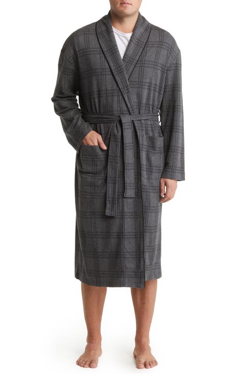 Plaid Knit Robe