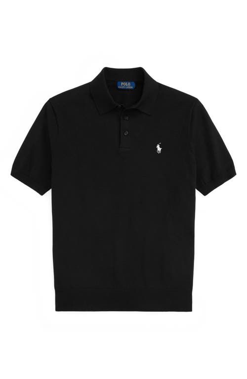 Shop Polo Ralph Lauren Regular Fit Cotton Polo Sweater In Polo Black