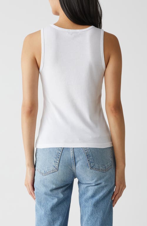 Shop Michael Stars Juno Scoop Neck Tank In White