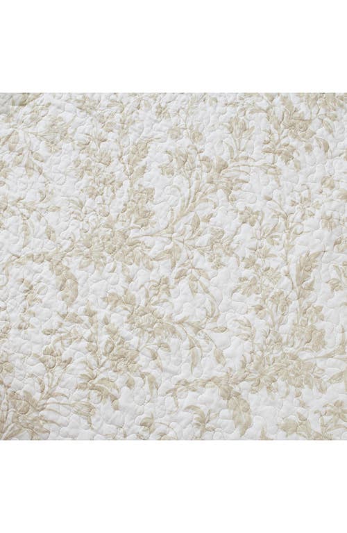 Laura Ashley Amberley Twin Quilt & Sham Set In Biscuit Beige