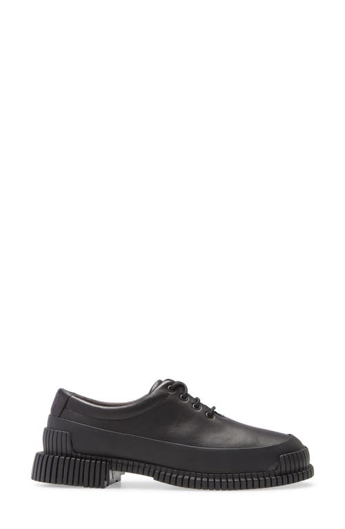 Camper Pix Oxford In Black/black Leather