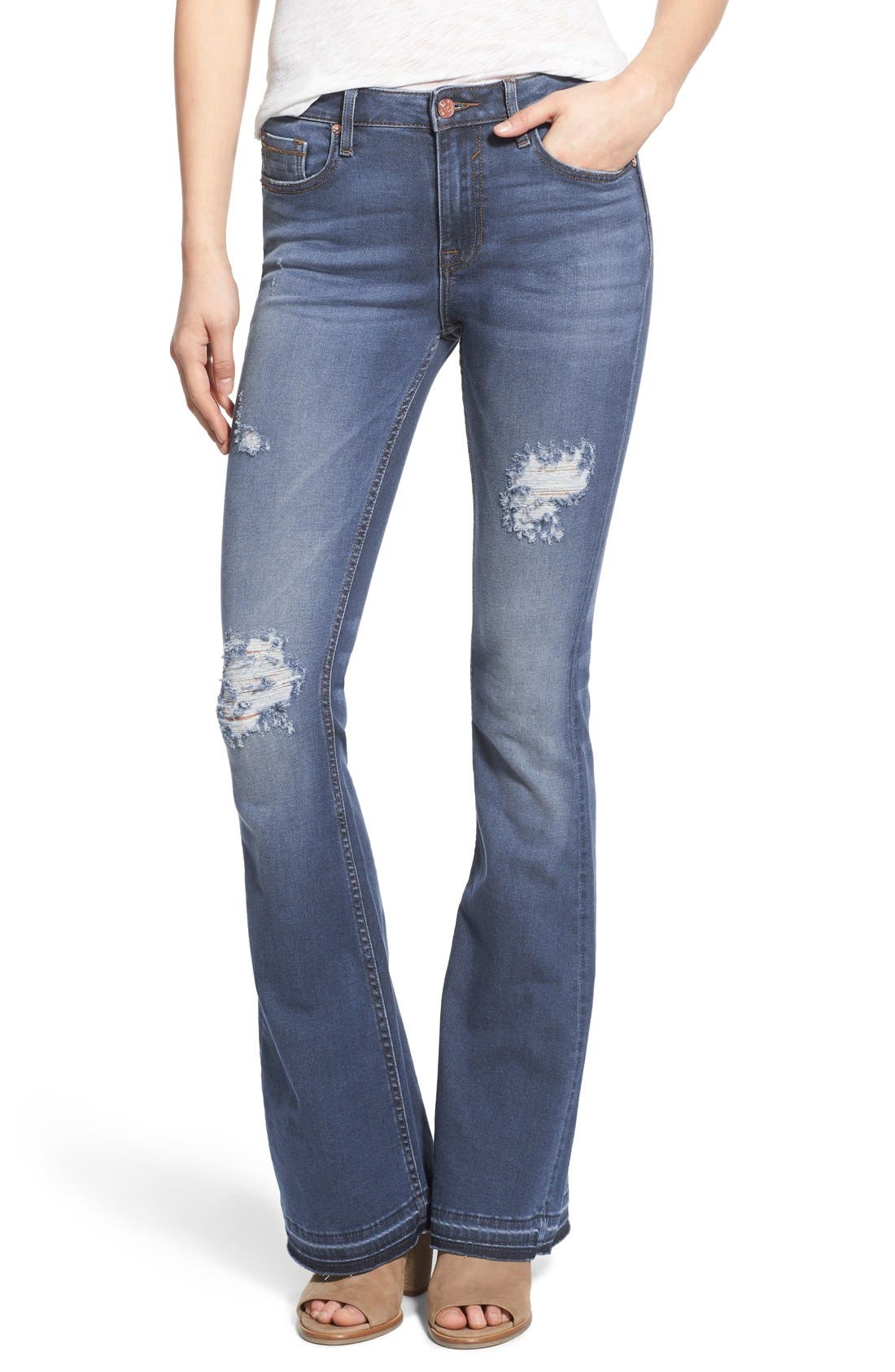 Vigoss Distressed Flare Jeans Nordstrom