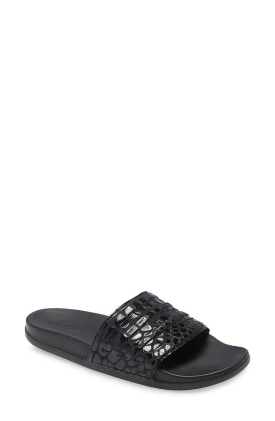 Adidas Adilette Slide Sandal In Black/ Black/ Black | ModeSens
