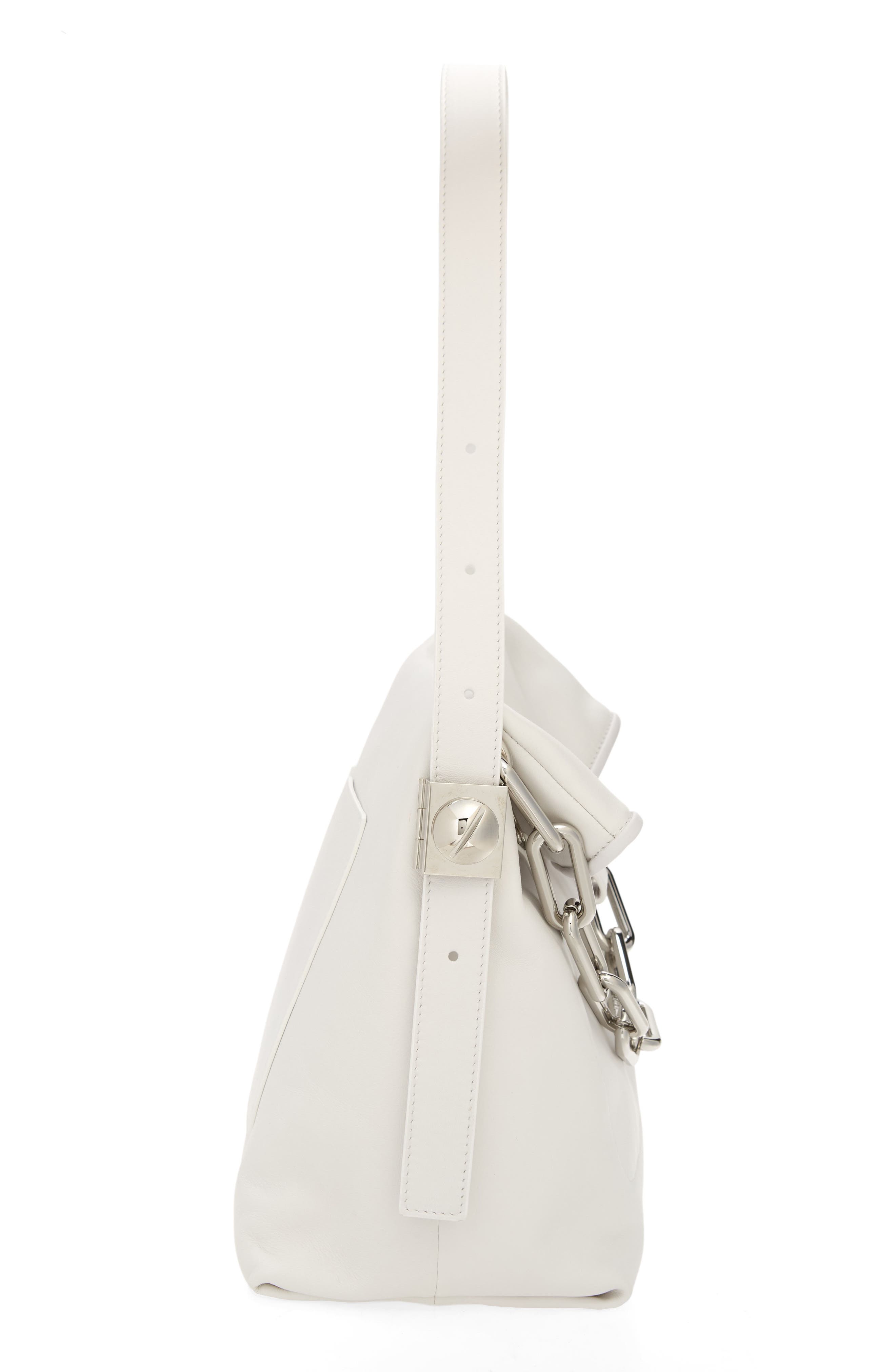 Off-White Booster Leather Shoulder Bag