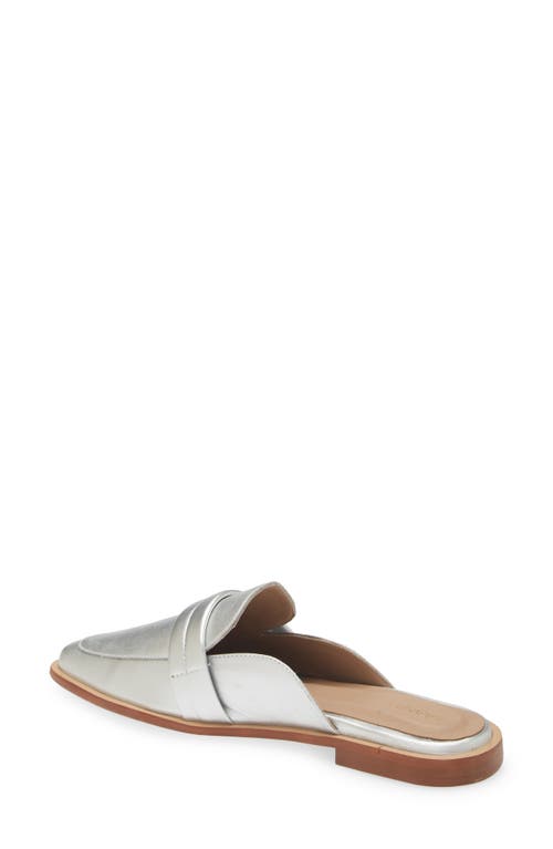 Shop Kaanas Square Toe Mule In Silver