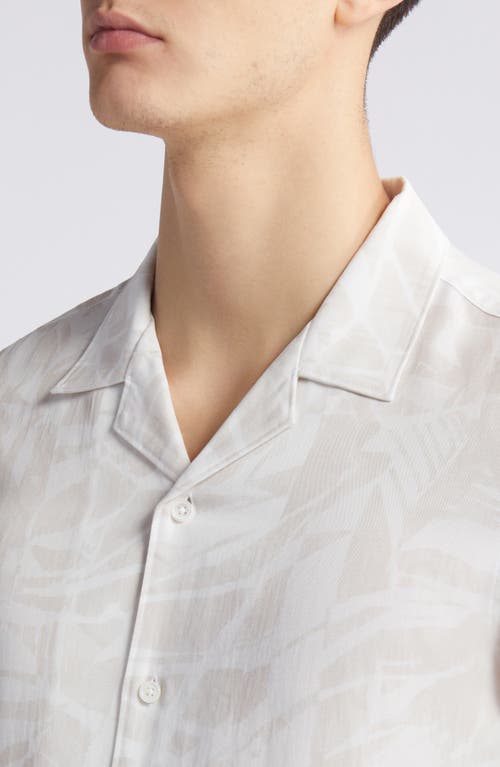 THEORY THEORY IRVING ABSTRACT PRINT CAMP SHIRT 