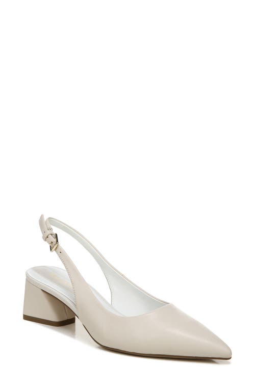 Racer Slingback Pointed Toe Pump in Putty/Putty