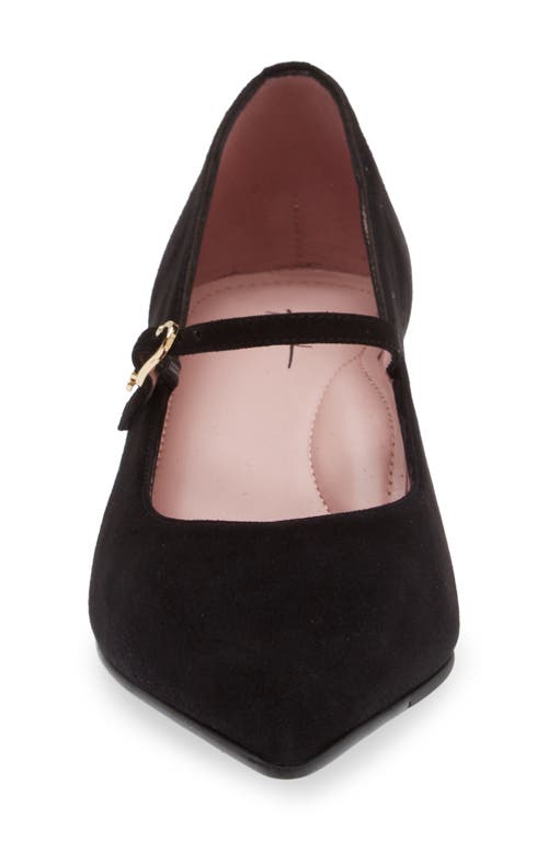 Naot Rosalie Pointed Toe Pump In Black Classic Suede