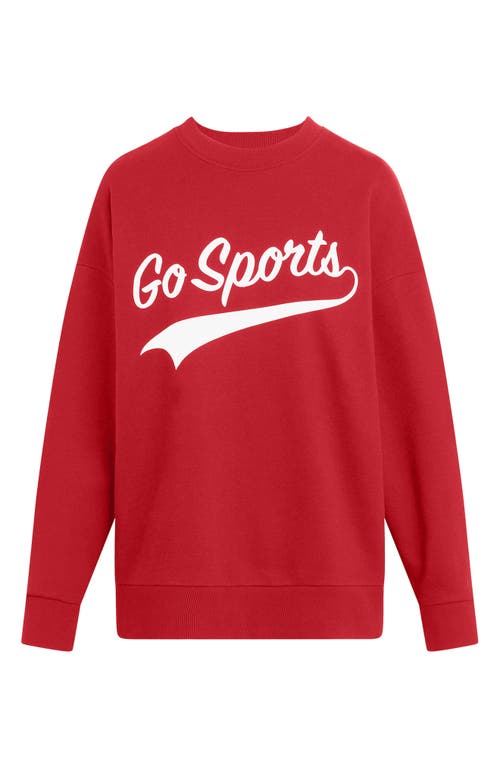 Shop Favorite Daughter Go Sport Sweatshirt In Red