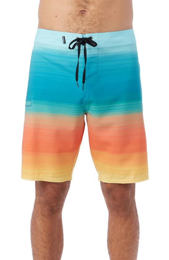 O'neill Hyperfreak Board Shorts In Green Multi