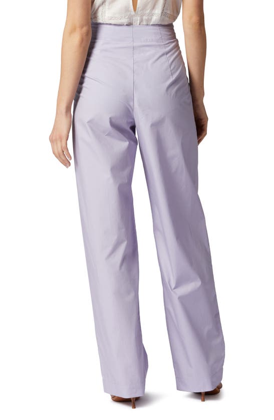 Shop Joie Coco Pleated High Waist Pants In Wisteria