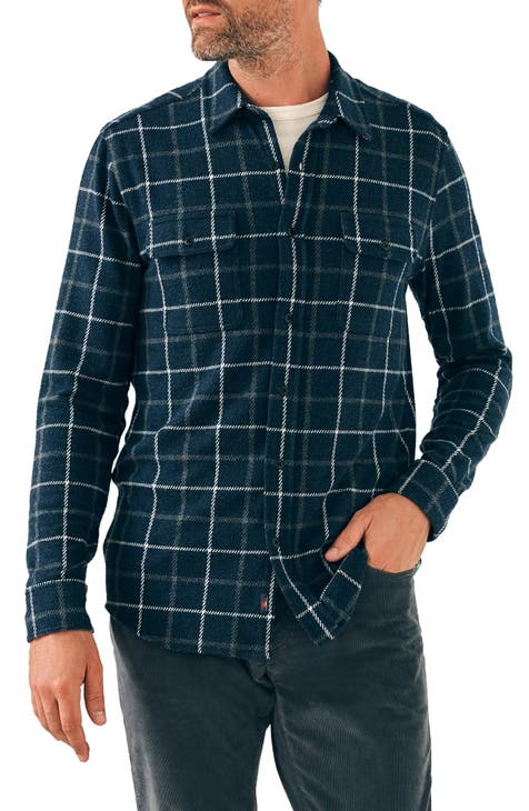 Legend Plaid Brushed Knit Button-Up Shirt
