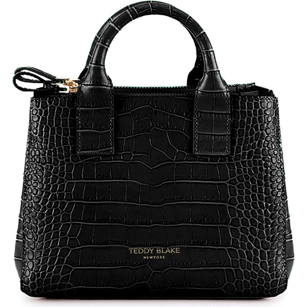 Teddy Blake Bella Croco 9" In Black&red