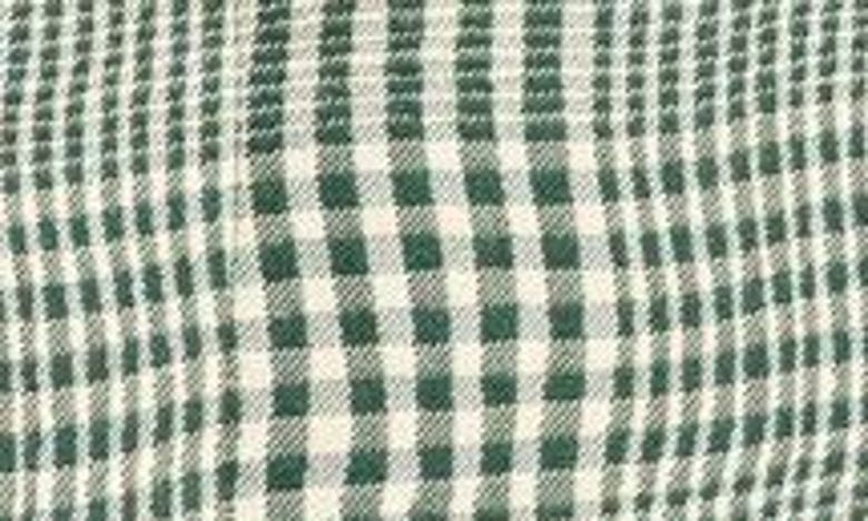 Shop Burberry Warped Plaid Silk Blend Long Car Coat In Ivy Ip Pattern