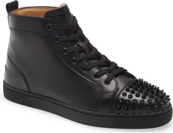 Christian louboutin hotsell black spikes mens