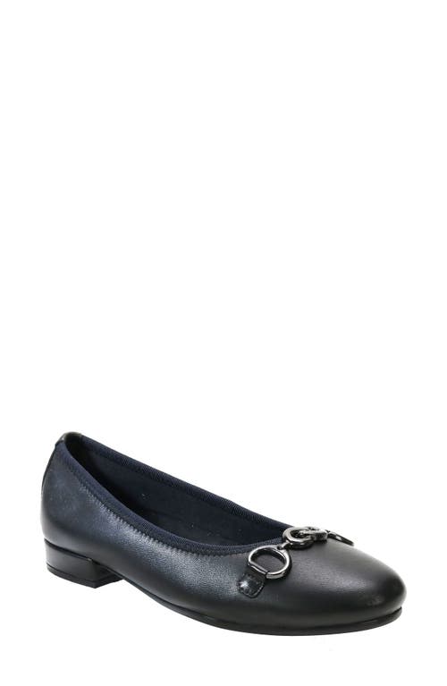 Shop David Tate Omega Flat In Black Lamb