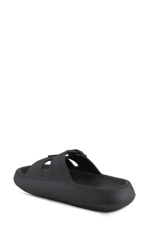 Shop Flexus By Spring Step Bubbles Waterproof Slide Sandal In Black