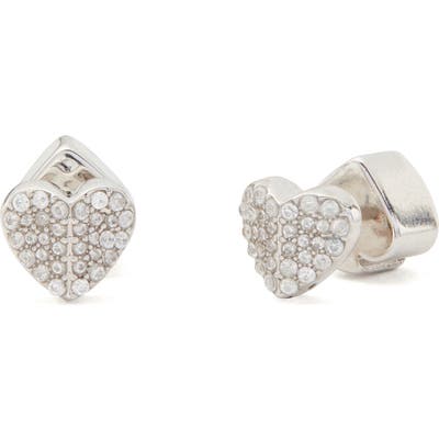 Kate Spade New York Heart To Heart Mini Pave Stud Earrings